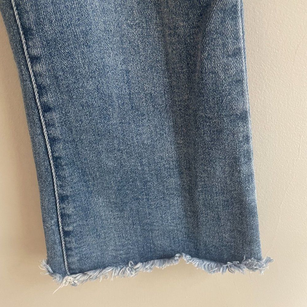YMI Dream High Rise Flare Ankle Jeans with Frayed Hem Size 3 26 - Picture 6 of 7